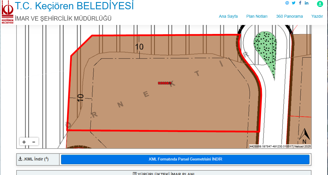 Keçiören Yeşilöz Mahallesin'de Çok Katlı Konut İmarlı, 43 m² Hisseli Satılık Arsa